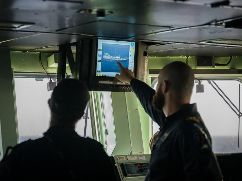 New Zealand personnel using specialist equiptment.