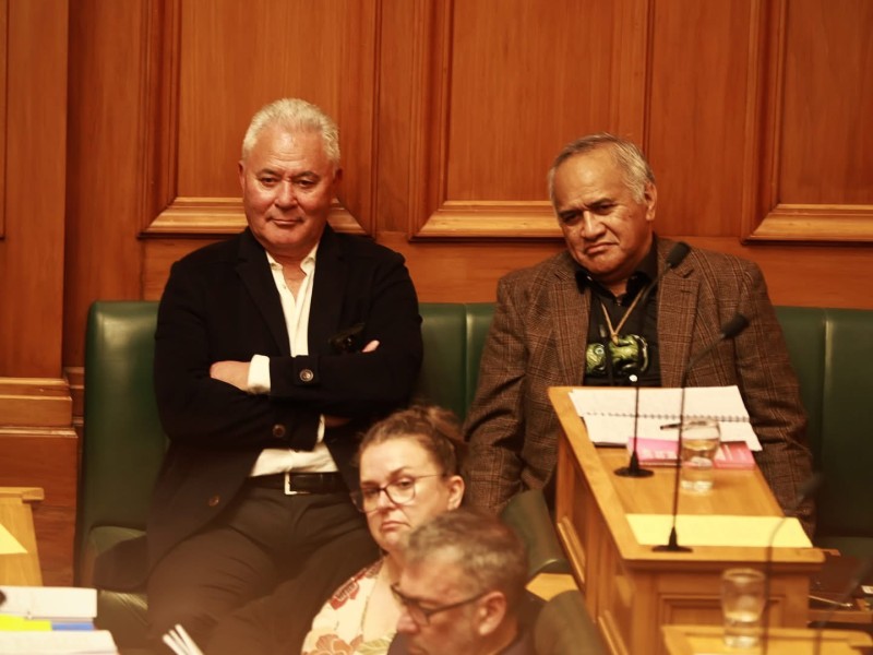 John Tamihere (left)