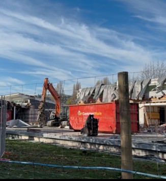 Demolition has begun on site
