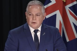 Police Minister Mark Mitchell in a stand up regarding McSkimming case