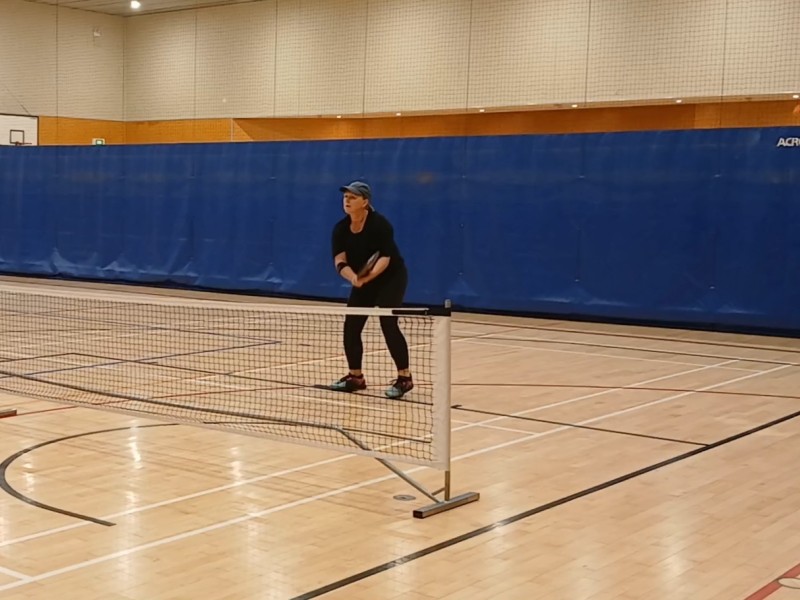 Dawn Ballagh playing pickleball