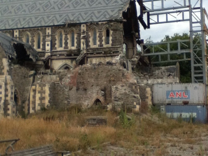 Christchurch Cathedral Damaged