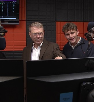 Paul Goldsmith at broadcasting school
