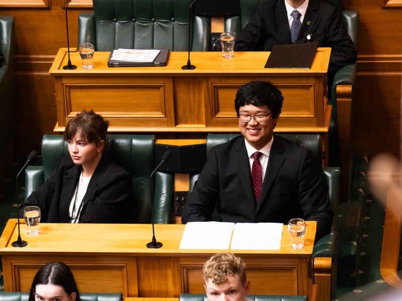 Youth MP Jerry Wei after his general debate speech.