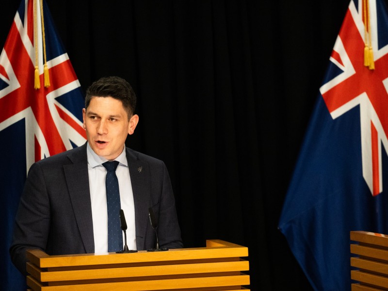 Youth Minister James Meager closing Youth Parliament 2025.