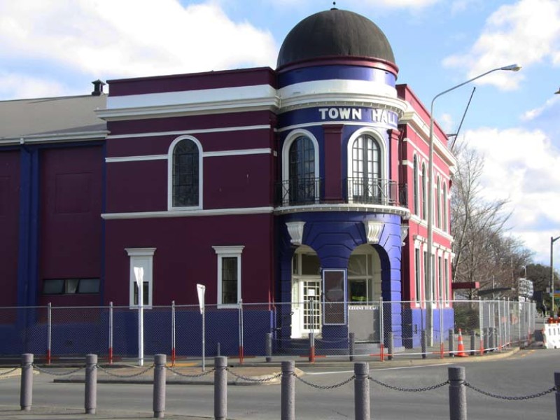 Rangiora Town Hall undergoes construction during 2012
